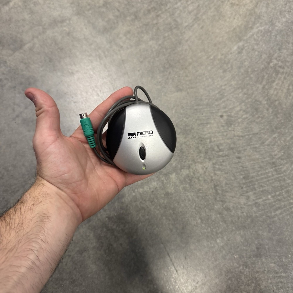 Micro Innovations PS/2 Optical Wired Computer Mouse Gray Tested - Picture 2 of 4